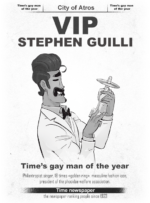 <b>Stephen GUILLI!</b><br /> When you think homosexuality in Atros City, you think Stephen Guilli. This star of song and dance has been instrumental in associating the word "gay" with "too stylish". Who the hell is this fabulous guy?